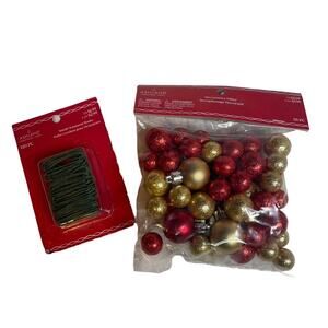 Unbranded Christmas Holiday Filler Ornament Hangers Green Red Gold Decor‎ New